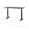 Adjustable Heigh Table RGB LED Light Gaming Desk